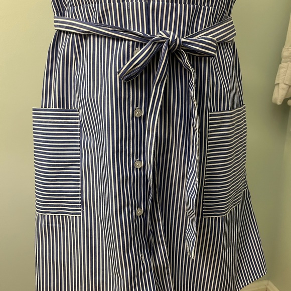 Urban Outfitters Blue and White Spaghetti Strap Dress - Picture 6 of 7